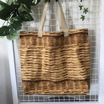 63-2.かご模様の買い物バッグ（エコバッグ）