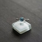 モスカイヤナイト　ローズカット4爪リング　SILVER925　