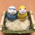 インコちゃん用♡マスク（レースペイズリー）