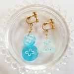 ミズクラゲのゆらゆらイヤリング/ピアス