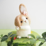 ティモテ♪ポーズで癒やされる！かわいいのうさぎさんぬいぐるみ（羊毛フェルト）