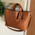 ショルダー/トートバック/ビンテージ風/本革/カバン/レザー