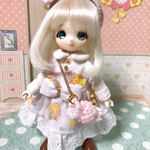 オビツ11 服　アイスクリームのゆめかわワンピース(キャンディショルダーチャーム付き)