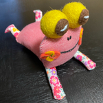 寝そべりkeron   ぬいぐるみ かえる カエル 縁起物 お守り