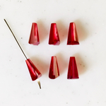 【D】Clear Geometric Trapezoid Beads
