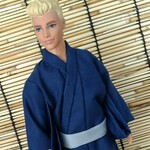 「紺の浴衣」30cm男子ドール着物
