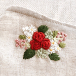 Pink -rose様専用　刺繍マスク1枚