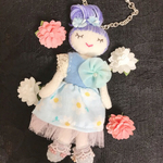 【特別価格】ブルーフラワーのドールチャーム