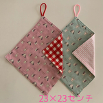 ラビット【23×23】ループ付きタオルセット♡ハンドメイド 