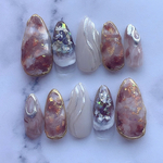 べっ甲ニュアンスネイル ネイルチップ㉖