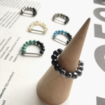 dot＋stainless ring 天然石 リング 