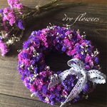 SALE◇dry flower◇スターチスのもこもこリース
