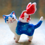 お使いネコさん《星空金魚》