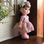 レミンちゃんソランちゃんメルちゃんサイズドレス★リバティふんわりワンピースYoshieホワイトリボン