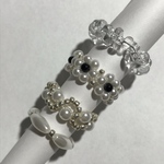 ビーズリング4つセット ゴールド
