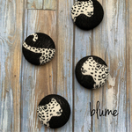 数量限定【貼り付けパーツ】fabric cabochon #leopard