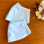 keikos46 様専用⭐︎送料無料⭐︎ UVカット加工★大人用★New✨夏のレース地お散歩マスク＊水色＊ショートタイプ《接触冷感生地使用》