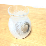 吹きガラス 雪の徳利
