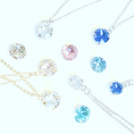 14kgf・sv925【スワロフスキー】一粒ネックレス