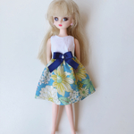 りかちゃん　服　ワンピース　花柄　グリーン