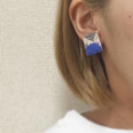【お手頃ハンドメイド】刺繍イヤリング