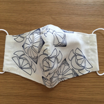【委託品】白の浴衣地マスク②
