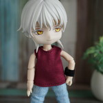 オビツ１１：タンクトップ（ボルドー）