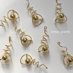 くるくるmetal parts gold 4p