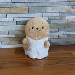 しろたん19cm ワンピースと麻カバン(エコバック)