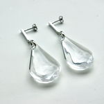 【送料無料】アクリルドロップピアス(クリア)