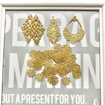 大きめ透かしパーツと小さめ透かしパーツ4種アソート