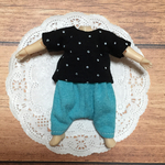 ねんどろいどどーる 服☆Tシャツとサルエルパンツセット（エメラルドグリーン）