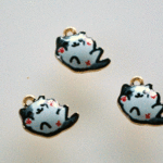 UVレジン加工エポチャーム　コロン猫　6個で300円　　