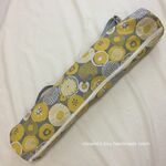 再10♡　〇送料無料〇　ヨガマットケース　筒型ケース　北欧風花柄　グレー