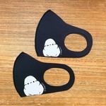 ぴよ手帖マスク　ブラック (M)