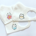 再販★ねっこねこマスク★ワンポイント