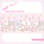 ani♡Яｺﾗﾎﾞfabric 遊園地(110㎝×80㎝)ピンク・シーチング 