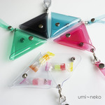 レジ袋入れ 【 三角PVCケース 】 小物入れ コインケース PVC 透明 HP08U