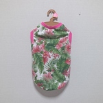 【SALE】コーギー用　ハイビスカス柄   タンクトップ    ピンク       