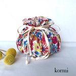 kormi　巾着ポーチ　化粧ポーチ