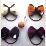 ハロウィンチャーム リボンヘアアクセ