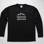 S  山中毒mountain addiction  ロンT 黒