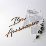 ◉送料込◉木製 Bon Anniversaire ウッドレター No.6シリーズ 誕生日 飾り