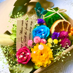 幸せレインボーFlowerGarden＊ハーバリウム花材ドライフラワー 花材詰め合わせ花材セット