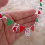 季節限定★クリスマスフラッグ　リバーシブル　ロングサイズ