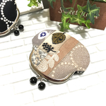 sale❣️ミナペルホネン  はぎれ使用　☆ がま口ポーチ
