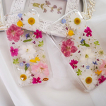 【本物のお花】押し花スマホケース(小花0814）【全機種オーダー可能】