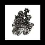 再販【LION_KING RING】﻿シルバー ライオン アニマル メンズ シルバーリング ユニセックス   無骨 かっこいい パンク ロック　ダーク  アンティーク