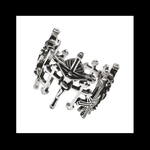 再販 silver925【Kiristo_cross RING】キリスト ロザリオ 神 十字架 アンティーク ピープス シルバー パンク ロック メンズ 個性的 病みかわいい ヴィンテージ  銀