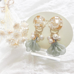 シフォンタッセルピアス・イヤリング